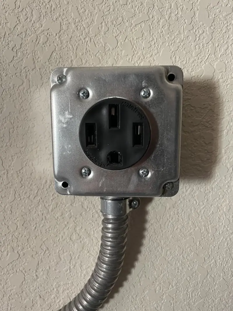 NEMA 14-50 outlet installed for Smart Home Electrical in Windermere